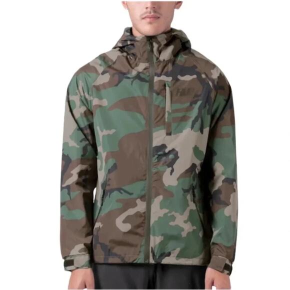 HUF WOODLAND CAMO 10K TECH JACKET Size S NWT - Picture 1 of 12